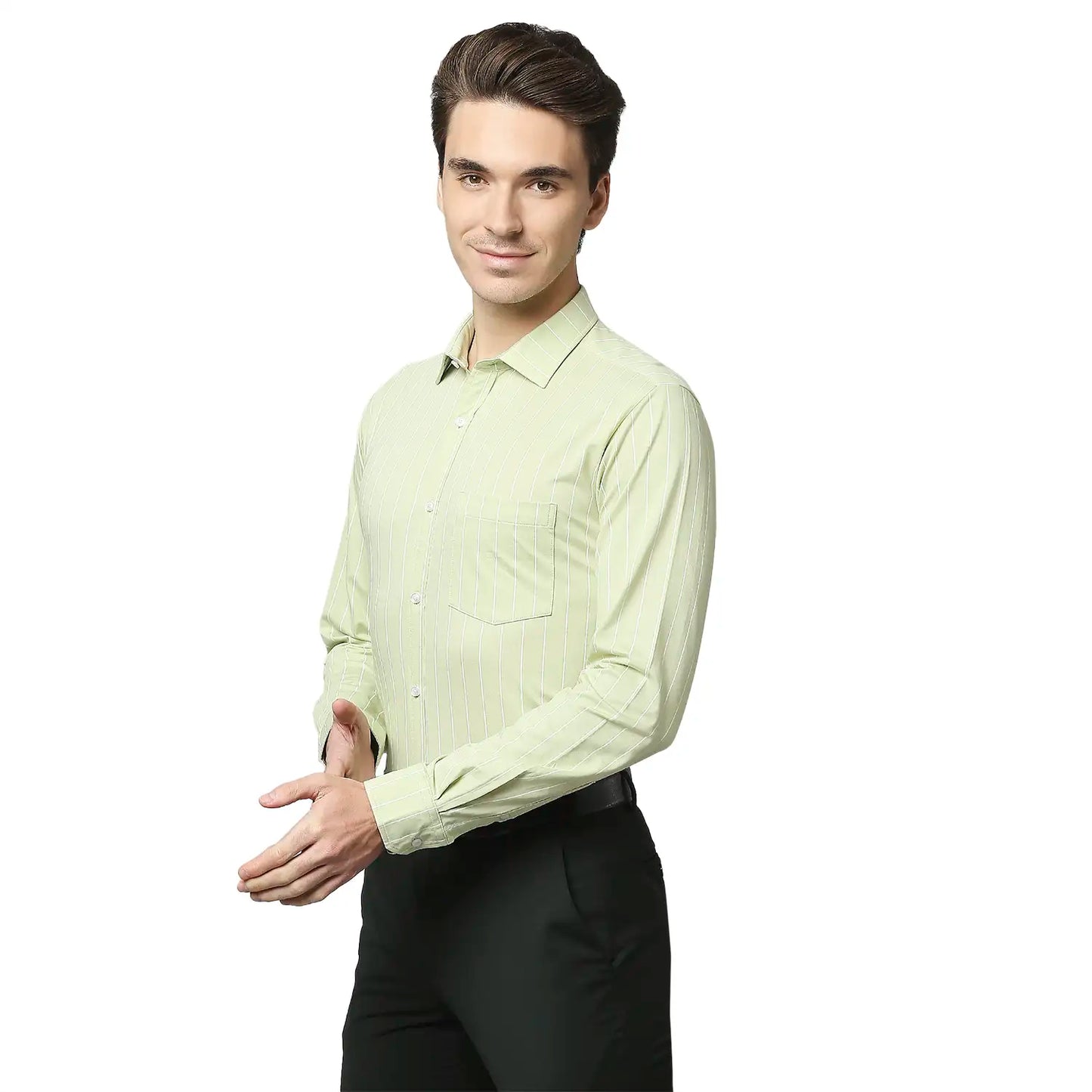 Men Slim Fit Dark Blue Shirt