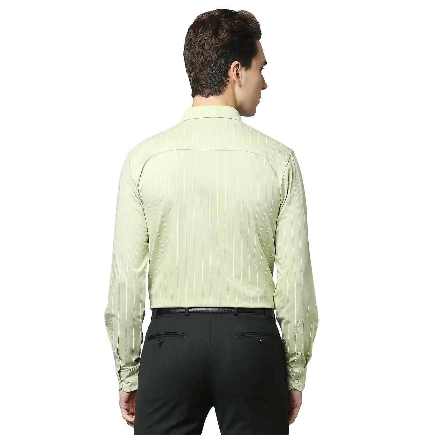 Men Slim Fit Dark Blue Shirt