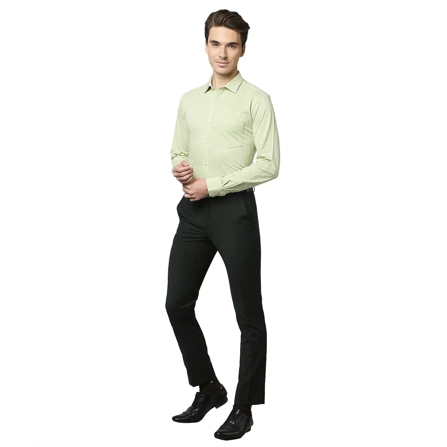 Men Slim Fit Dark Blue Shirt
