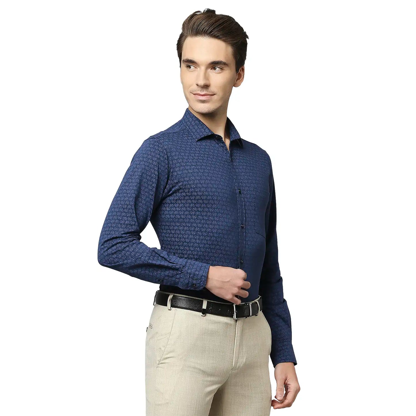 Men Slim Fit Black Shirt