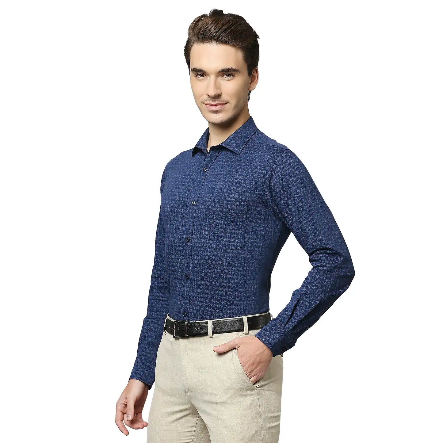 Men Slim Fit Black Shirt
