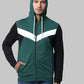 Men Slim Fit Green Sweatshirt