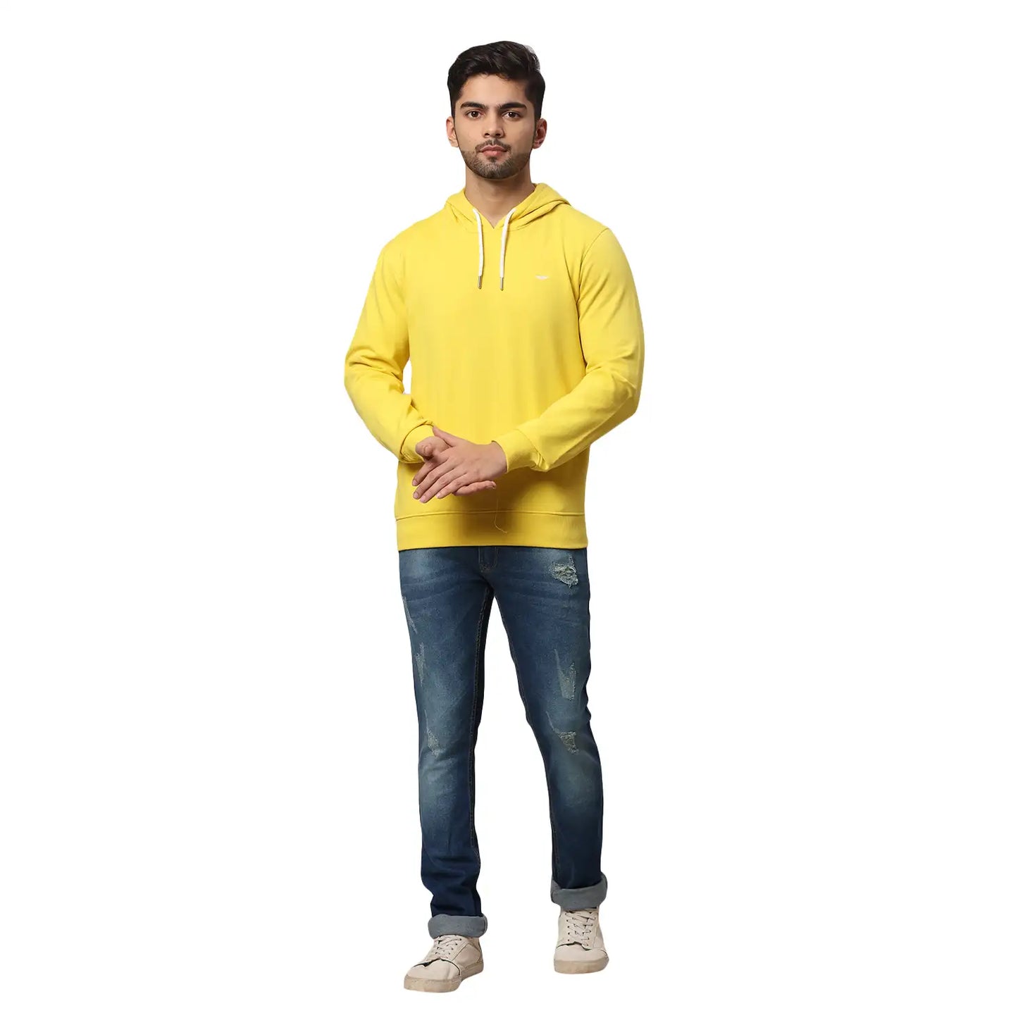 Men Slim Fit Green Sweatshirt