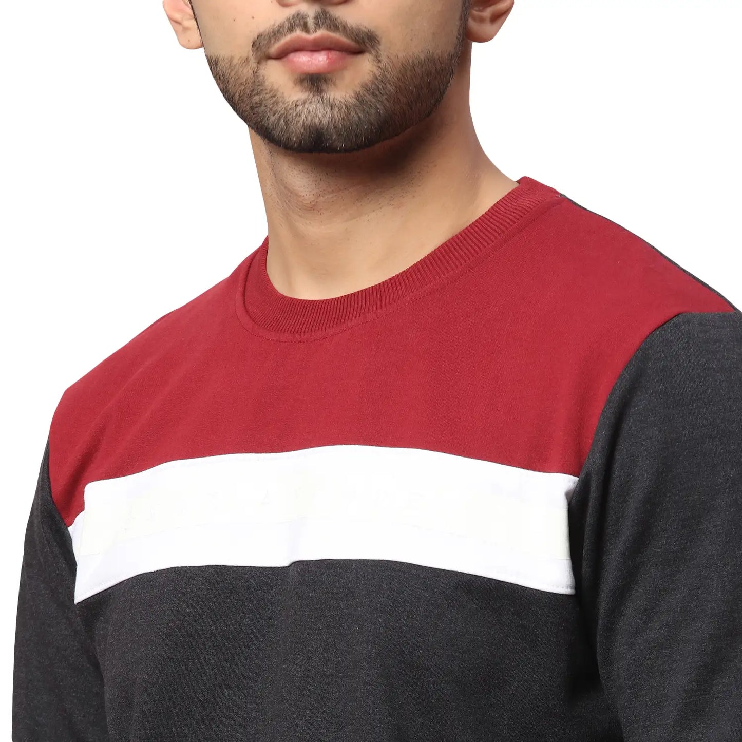 Men Slim Fit Black Sweatshirt