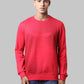 Men Slim Fit Orange Sweatshirt