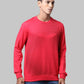 Men Slim Fit Orange Sweatshirt