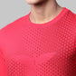 Men Slim Fit Orange Sweatshirt