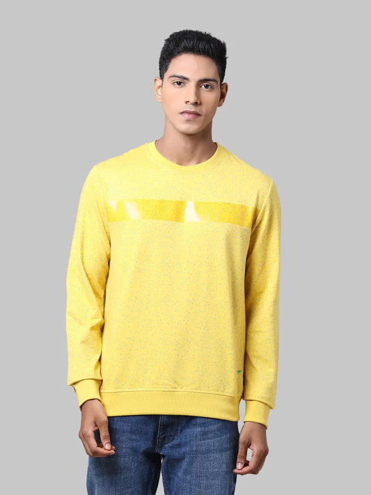 Men Slim Fit Grey Sweatshirt