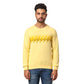 Men Slim Fit Blue Sweatshirt