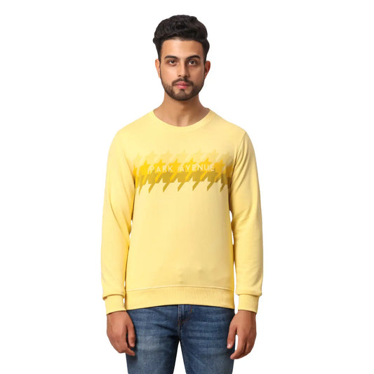 Men Slim Fit Blue Sweatshirt