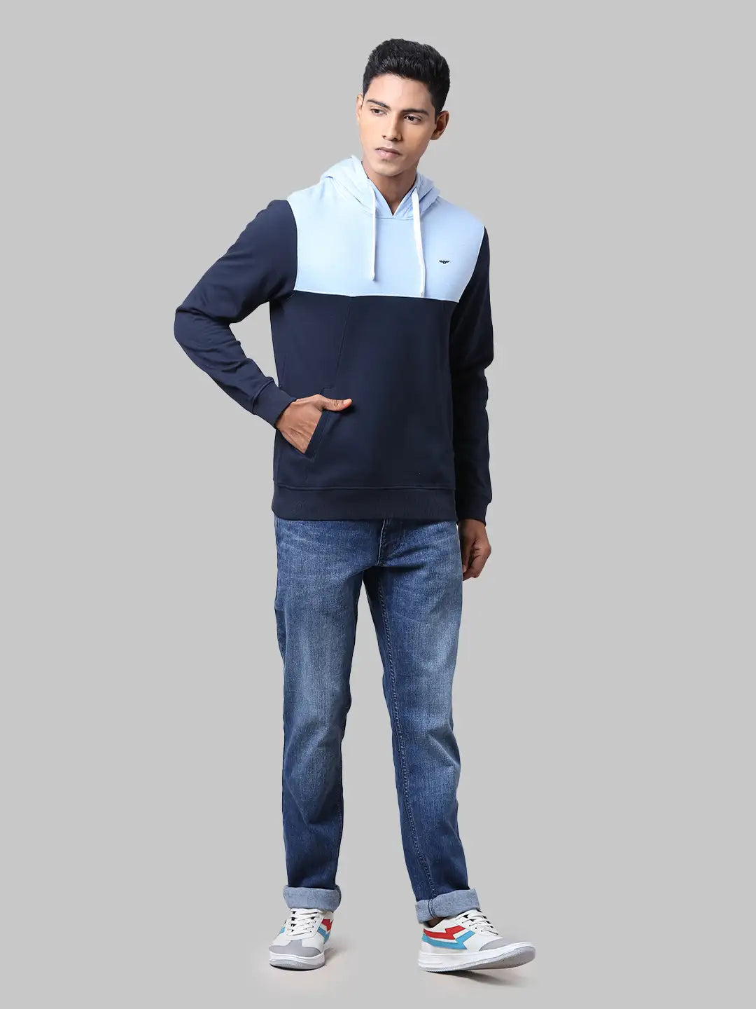 Men Slim Fit Green Sweatshirt