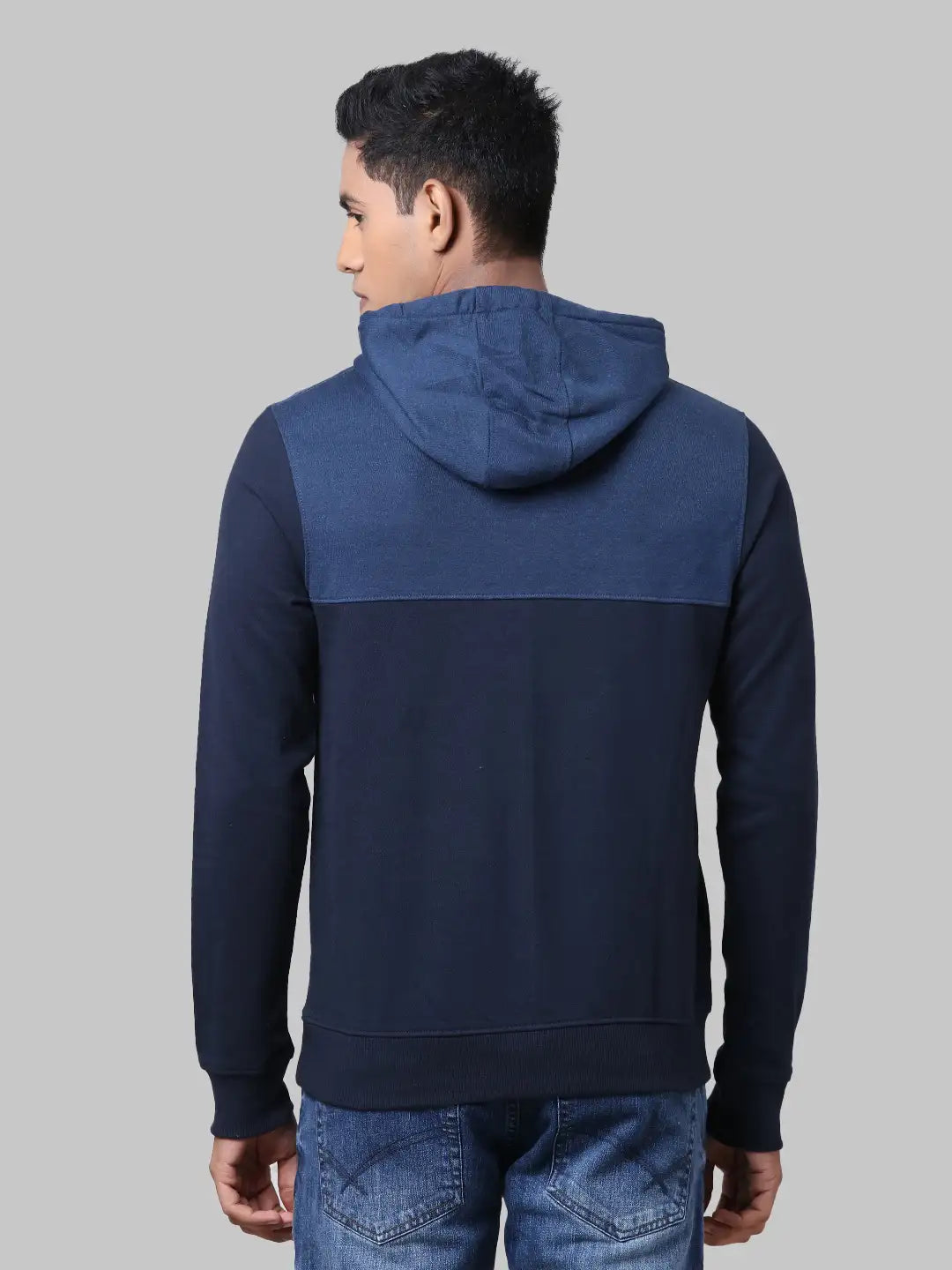 Men Slim Fit Orange Sweatshirt