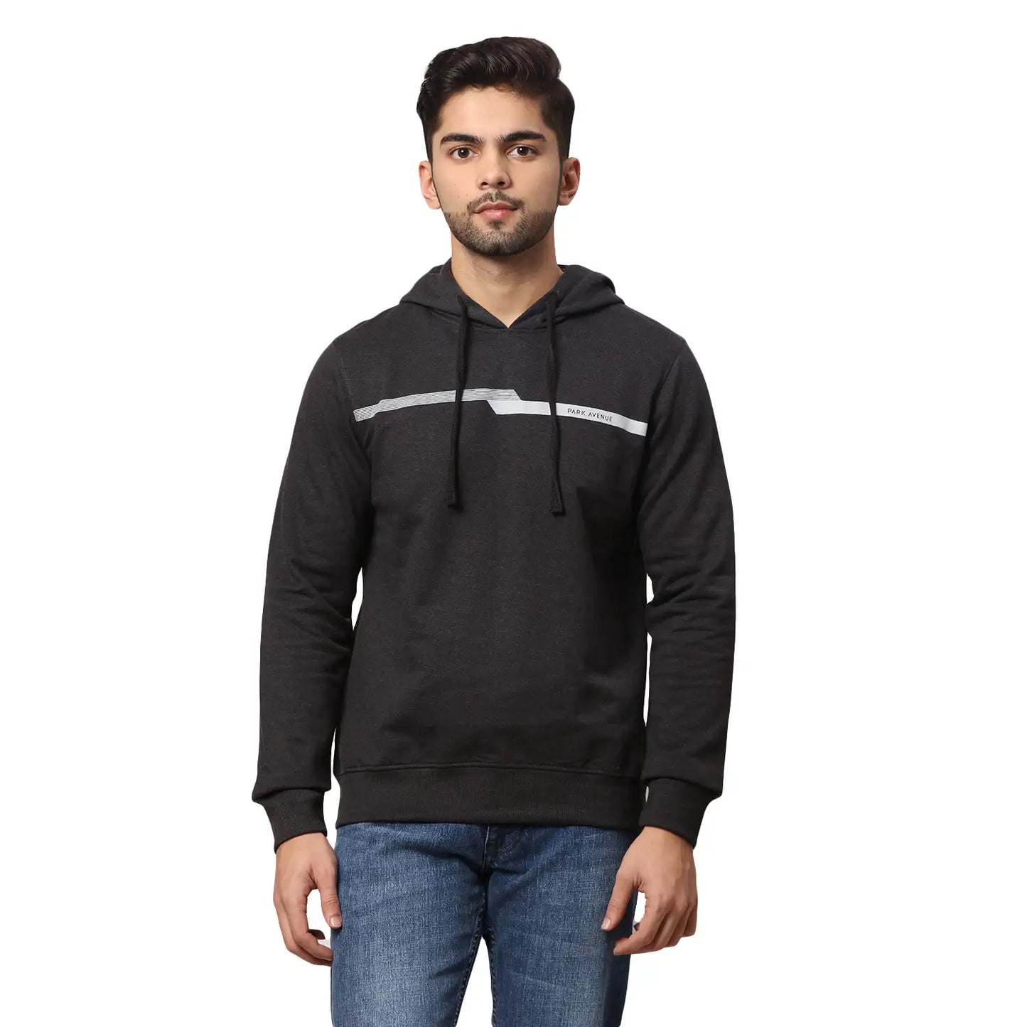 Men Slim Fit Green Sweatshirt