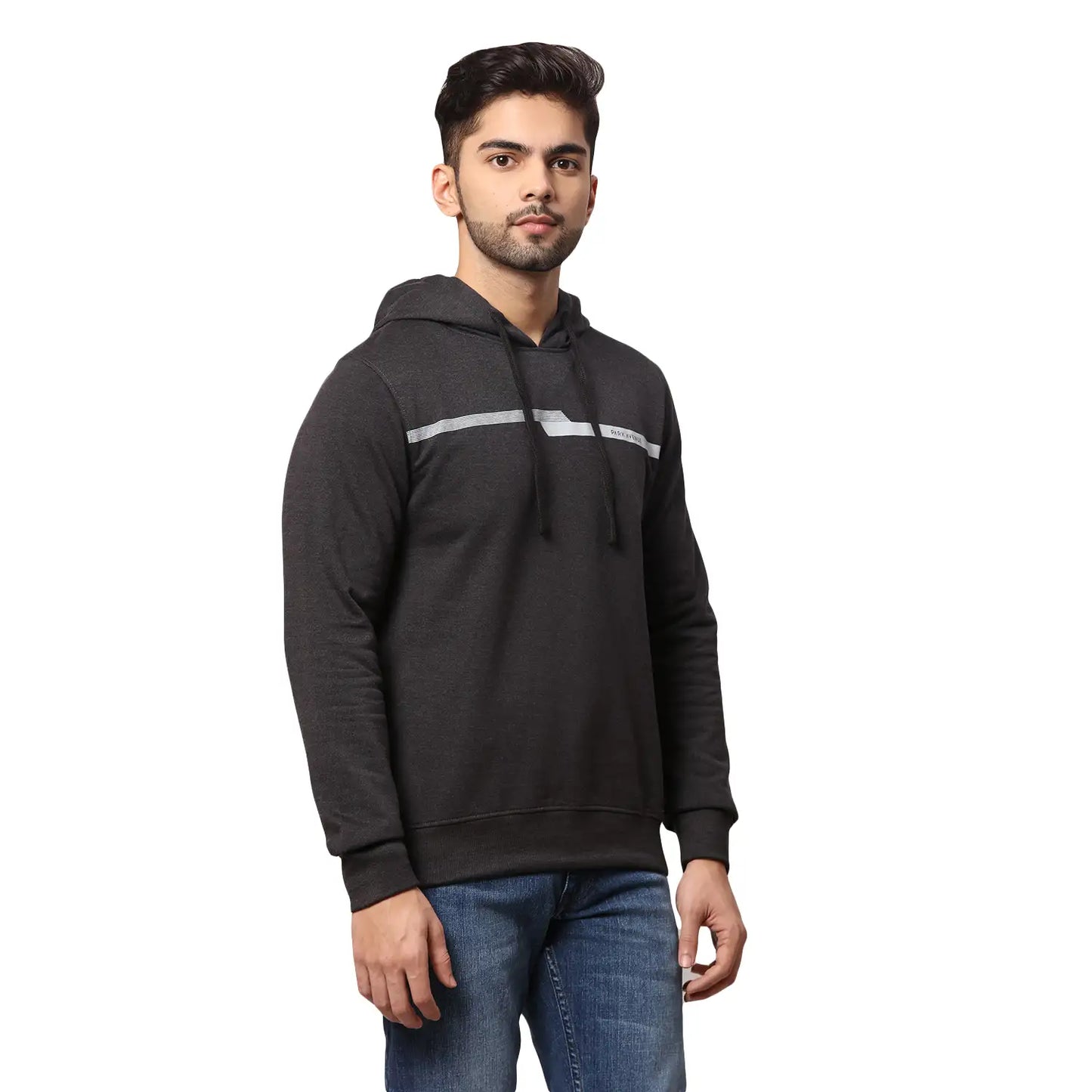 Men Slim Fit Green Sweatshirt