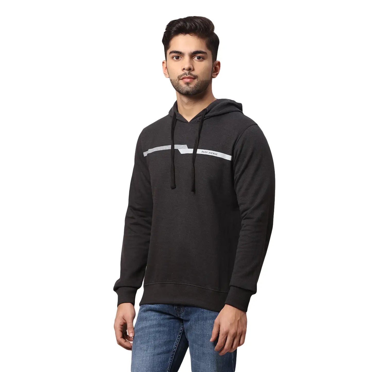 Men Slim Fit Green Sweatshirt