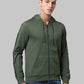 Men Slim Fit Green Sweatshirt