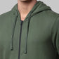 Men Slim Fit Green Sweatshirt