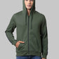 Men Slim Fit Green Sweatshirt