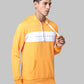 Men Slim Fit Orange Sweatshirt