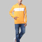 Men Slim Fit Orange Sweatshirt