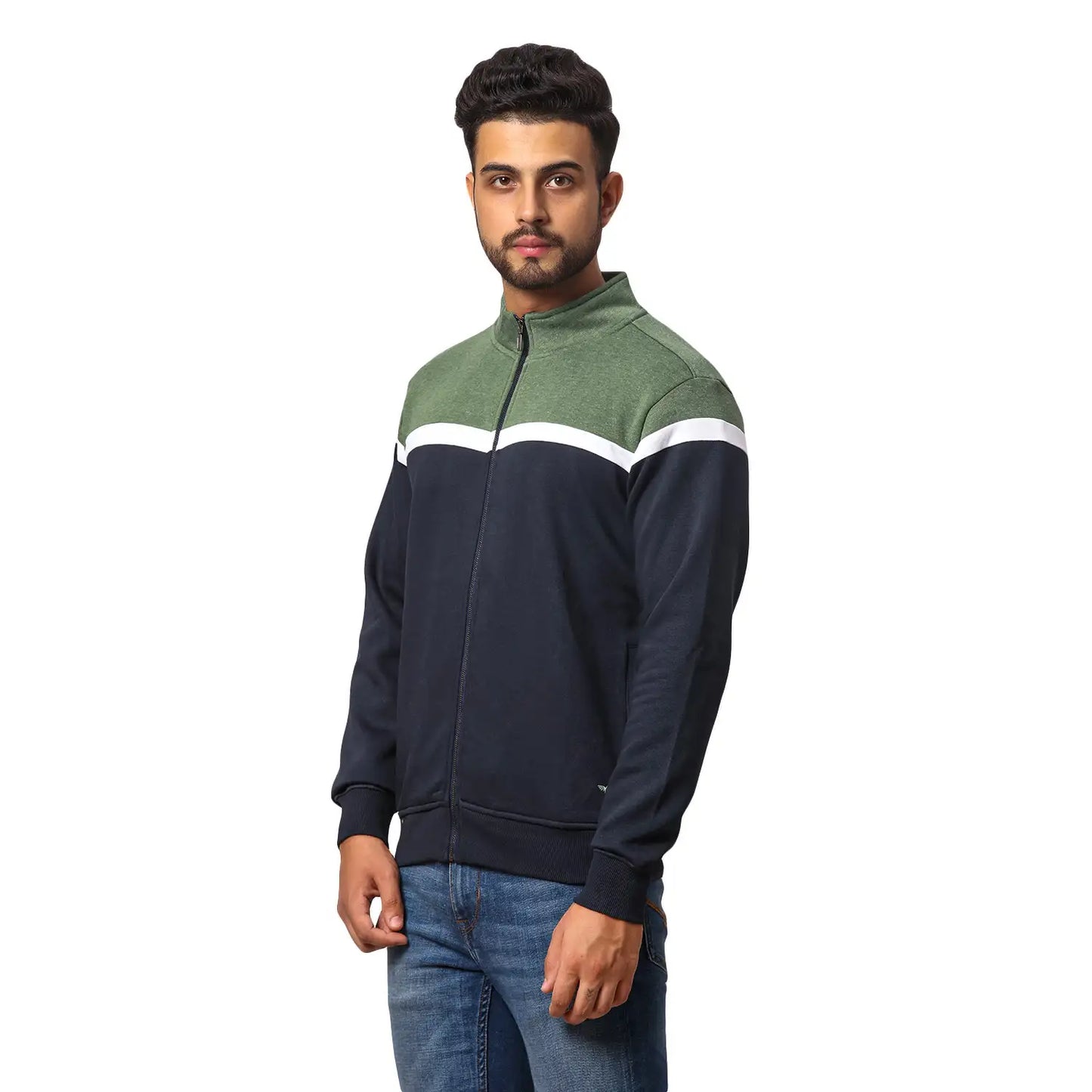 Men Slim Fit Red Sweatshirt