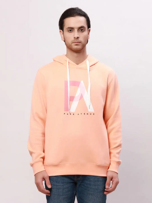 Park Avenue Men Black Solid Slim Fit Cotton Blend Sweatshirt