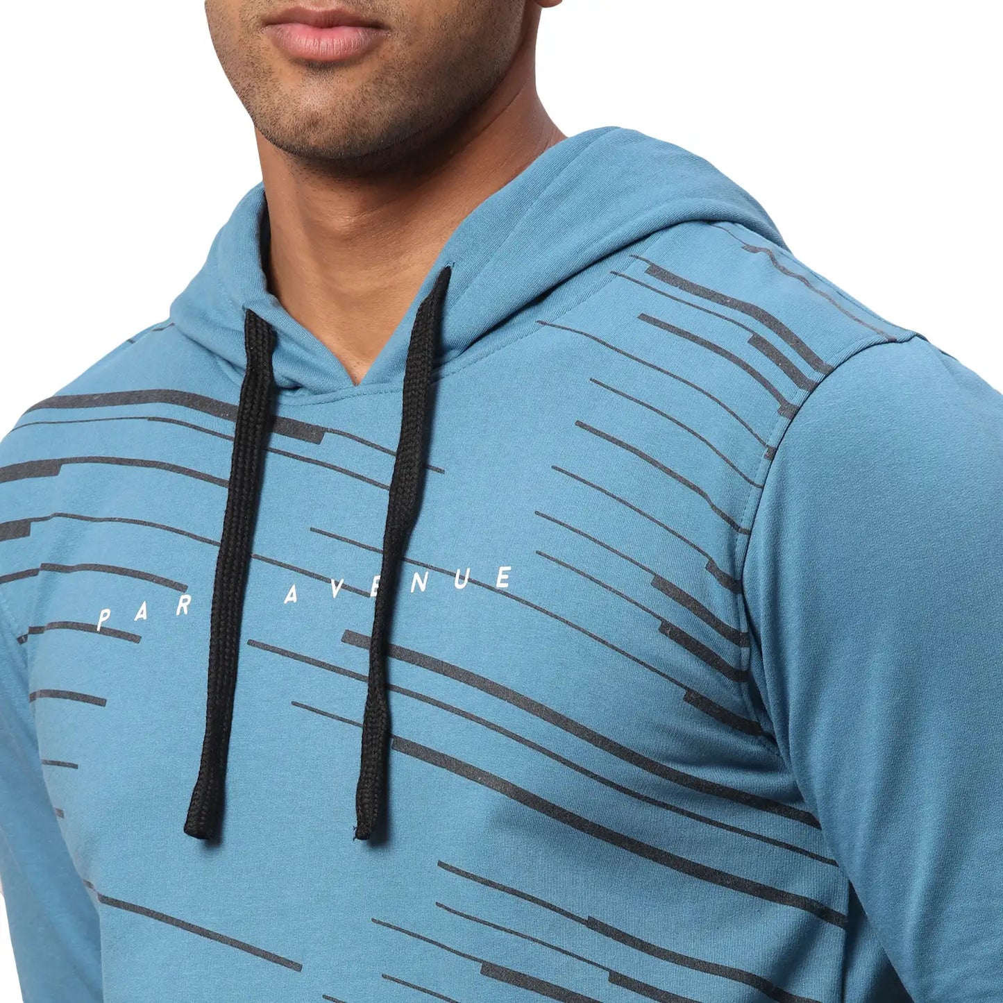 Men Slim Fit Teal Sweatshirt
