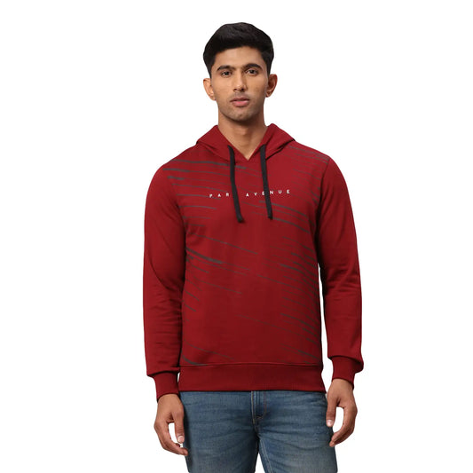 Men Slim Fit Blue Sweatshirt