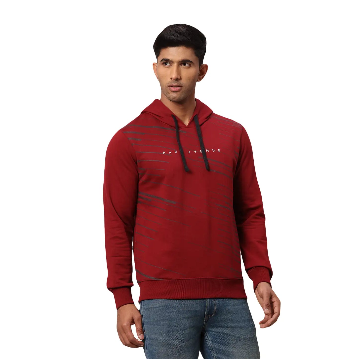 Men Slim Fit Blue Sweatshirt