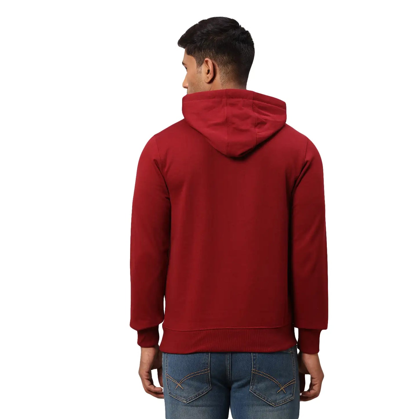 Men Slim Fit Blue Sweatshirt