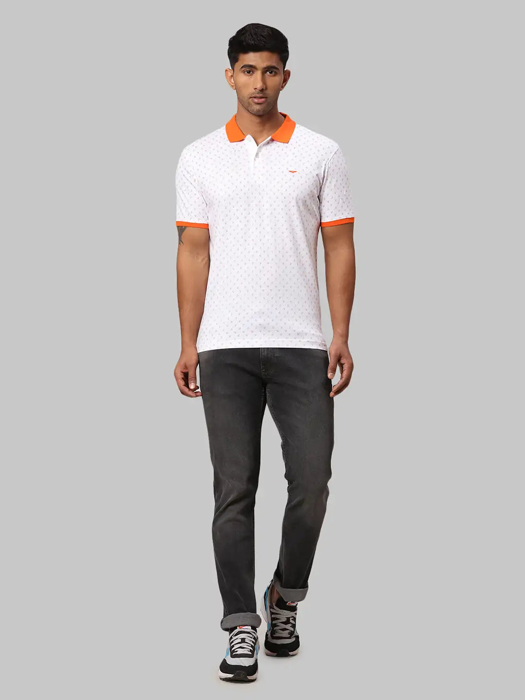 Men Slim Fit Medium Green Polo
