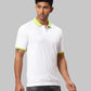 Men Slim Fit White Polo