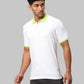 Men Slim Fit White Polo