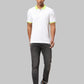 Men Slim Fit White Polo