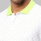 Men Slim Fit White Polo