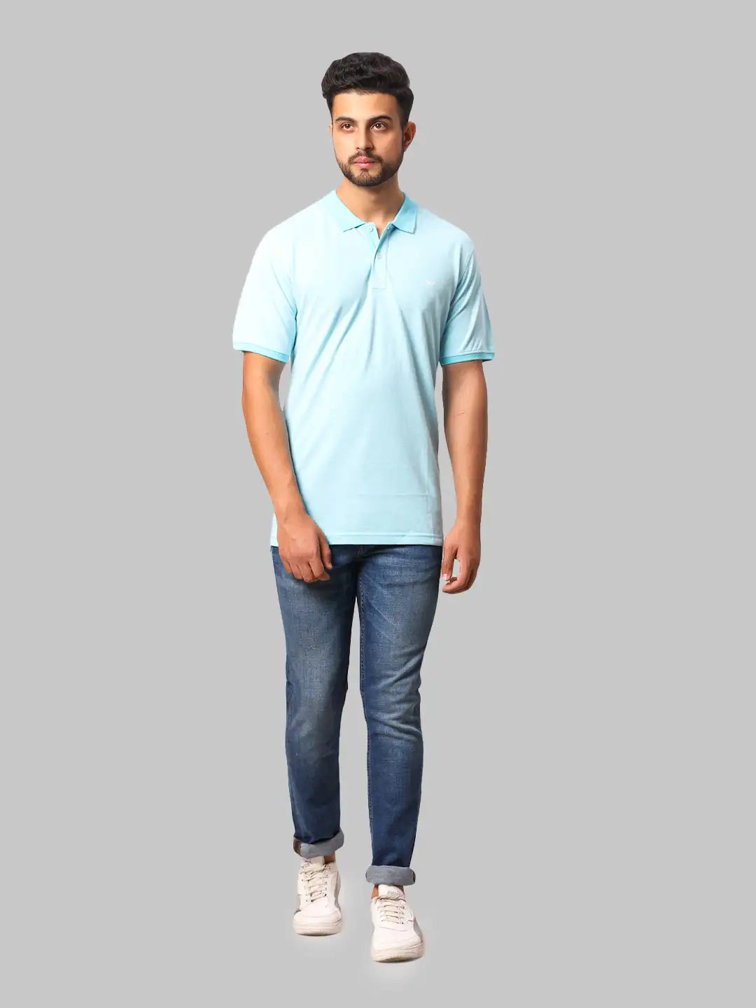Men Regular Fit Blue Jeans