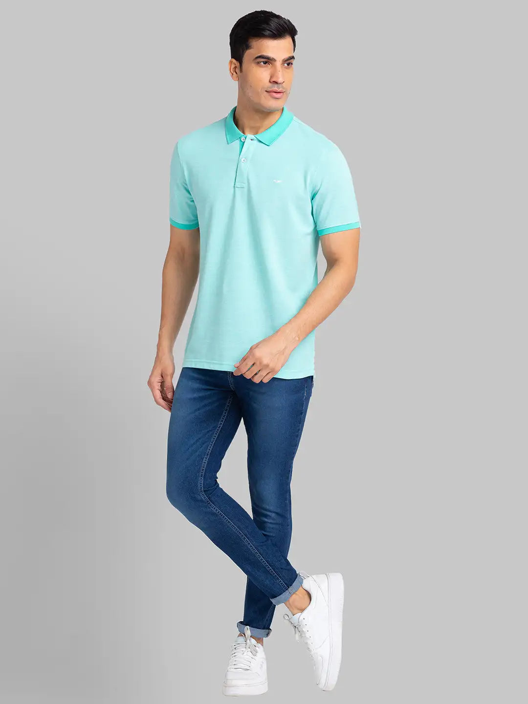 Men Regular Fit Dark Green Chinos