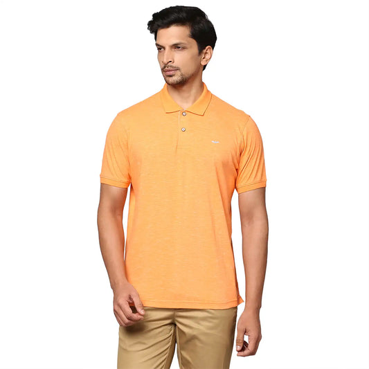 Men Slim Fit Dark Blue T-Shirt