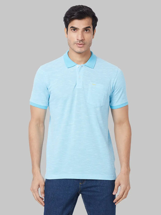 Men Tailored Fit Yellow Shirt