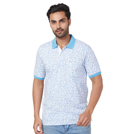 Park Avenue Men Black Print Slim Fit Cotton T-Shirt