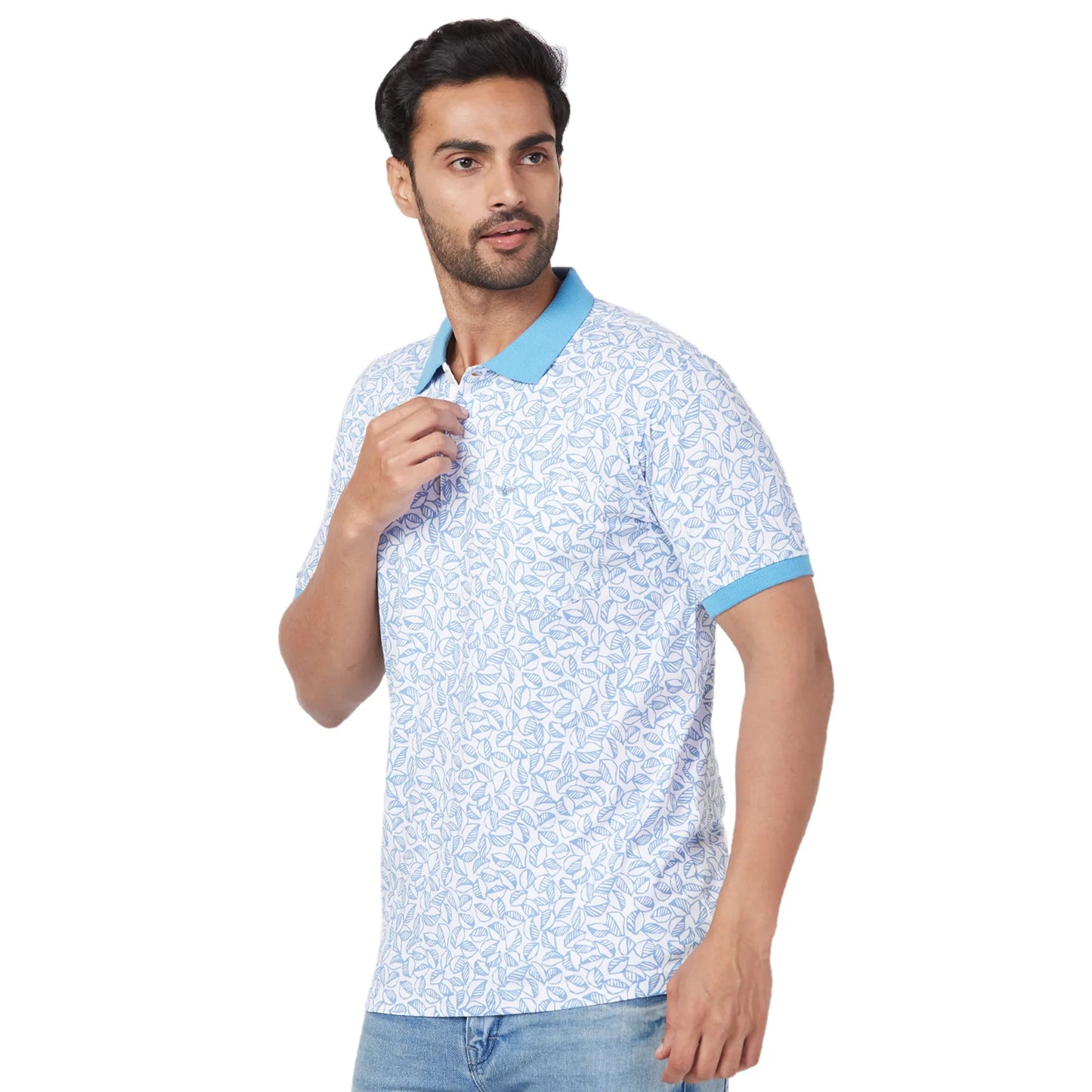 Park Avenue Men Black Print Slim Fit Cotton T-Shirt