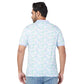 Park Avenue Men Blue Solid Slim Fit Cotton Blend T-Shirt