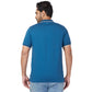 Park Avenue Men Violet Print Slim Fit Cotton T-Shirt