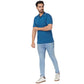 Park Avenue Men Violet Print Slim Fit Cotton T-Shirt