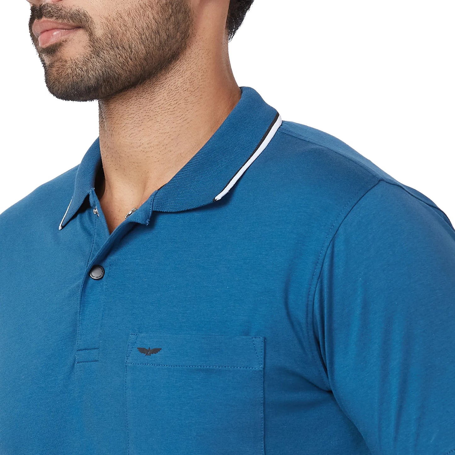 Park Avenue Men Violet Print Slim Fit Cotton T-Shirt