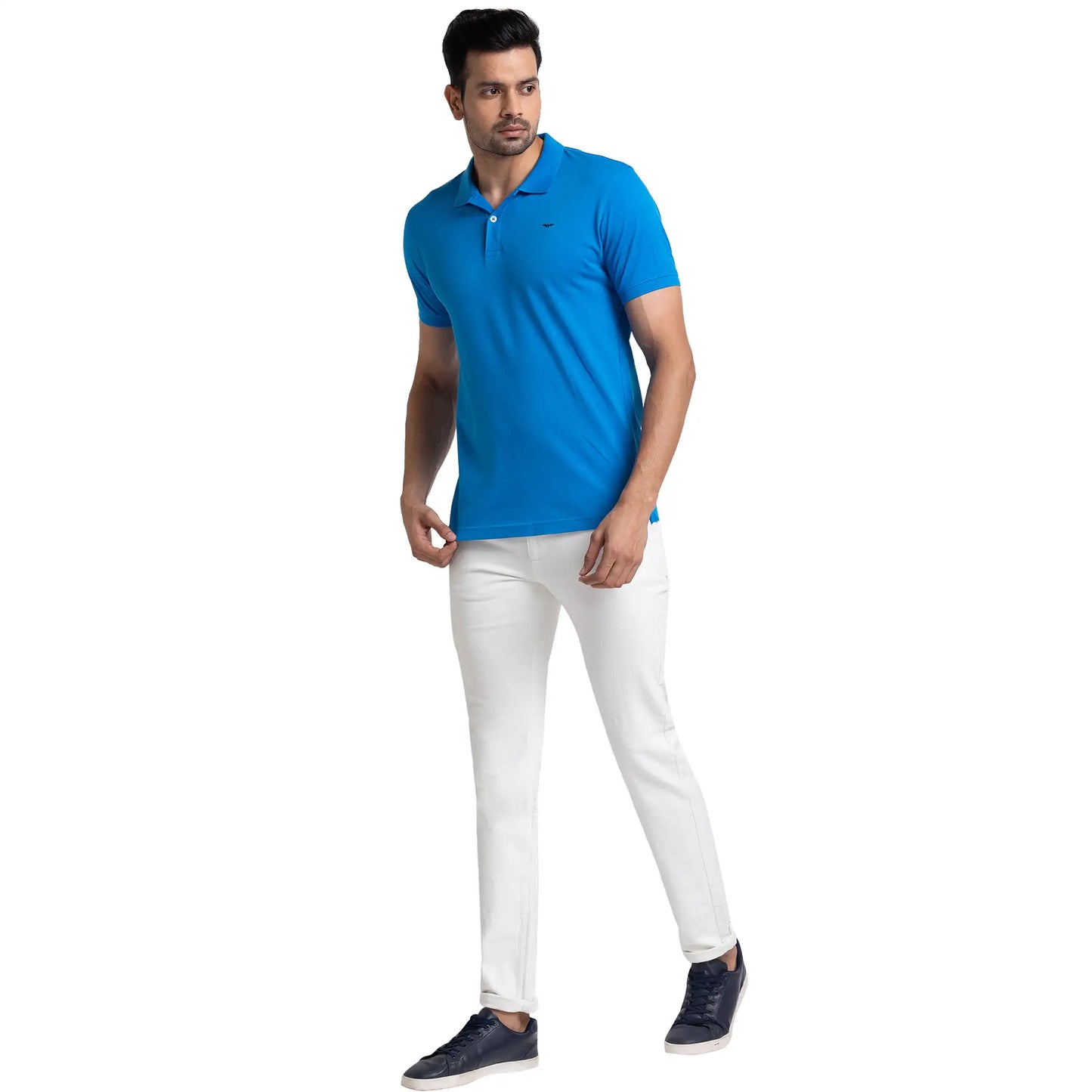 Men Slim Fit Red Polo