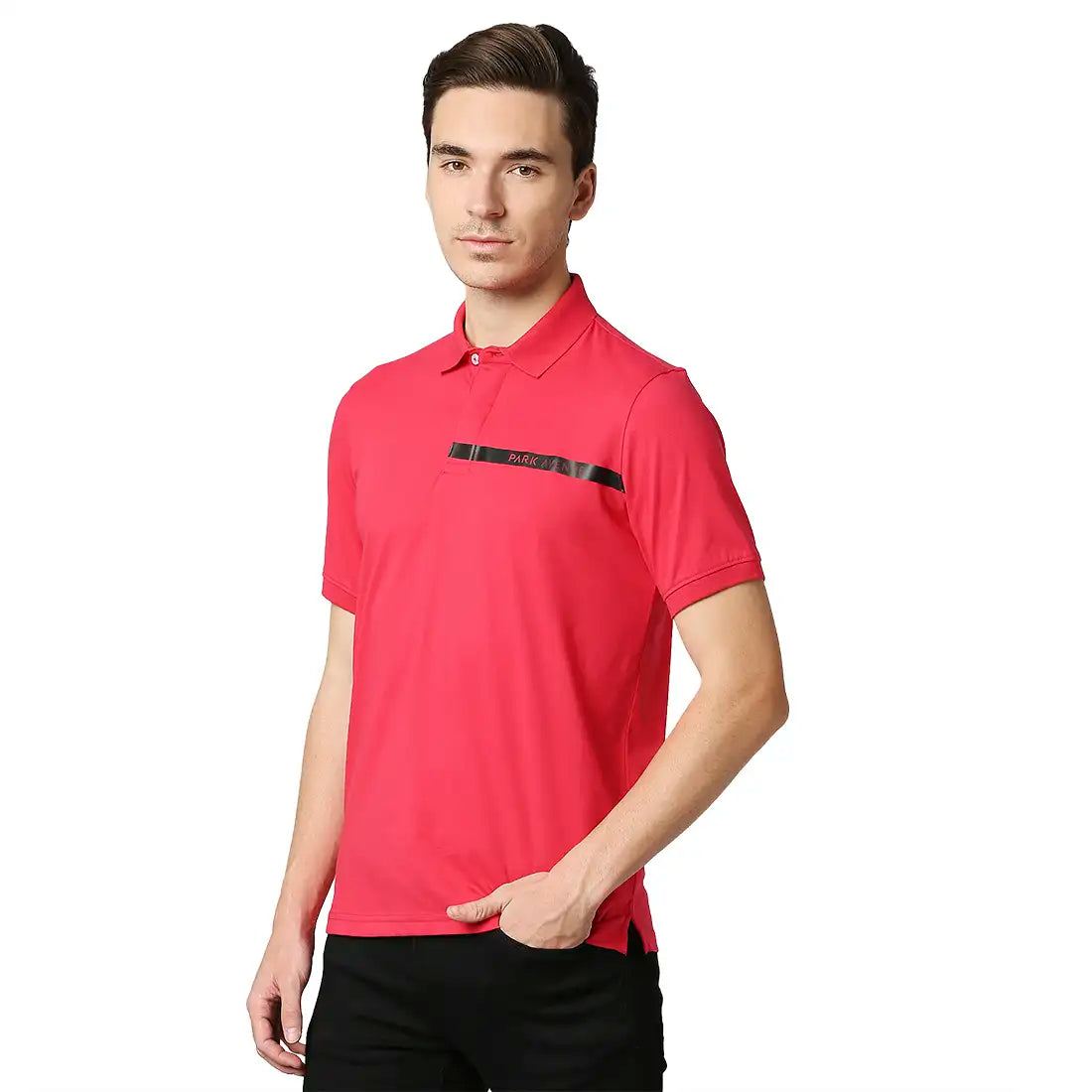 Men Slim Fit Dark Blue Polo