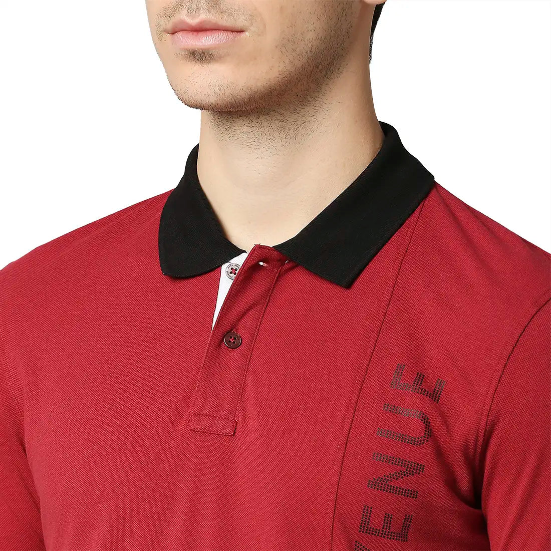 Men Slim Fit Light Orange Polo