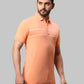 Men Slim Fit Medium Blue T-Shirt