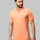Men Slim Fit Medium Blue T-Shirt